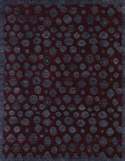 Abstract Chocolate Brown Modern Rug, abs4658
