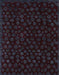 Abstract Chocolate Brown Modern Rug, abs4658