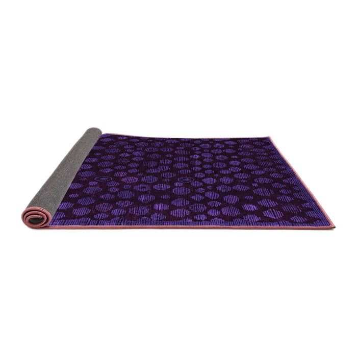 Sideview of Abstract Purple Modern Rug, abs4658pur