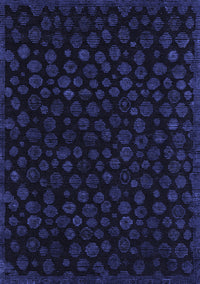 Abstract Blue Modern Rug, abs4658blu