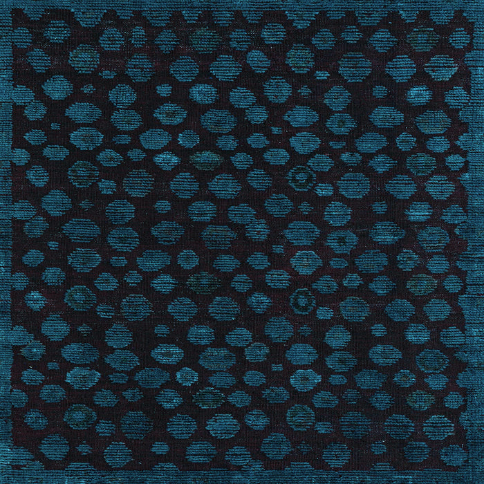 Square Machine Washable Abstract Light Blue Modern Rug, wshabs4658lblu