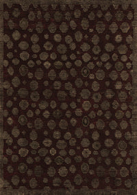 Abstract Brown Modern Rug, abs4658brn