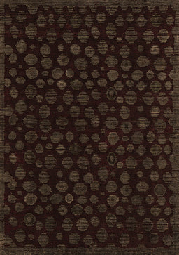 Abstract Brown Modern Rug, abs4658brn