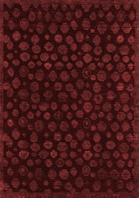 Abstract Red Modern Rug, abs4658red