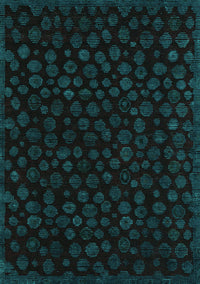 Abstract Turquoise Modern Rug, abs4658turq