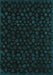 Abstract Turquoise Modern Rug, abs4658turq