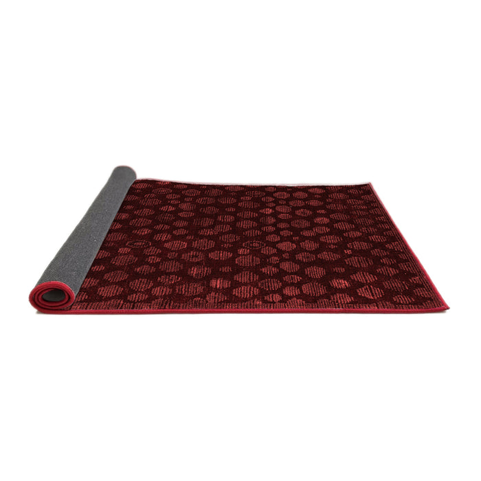 Abstract Red Modern Area Rugs
