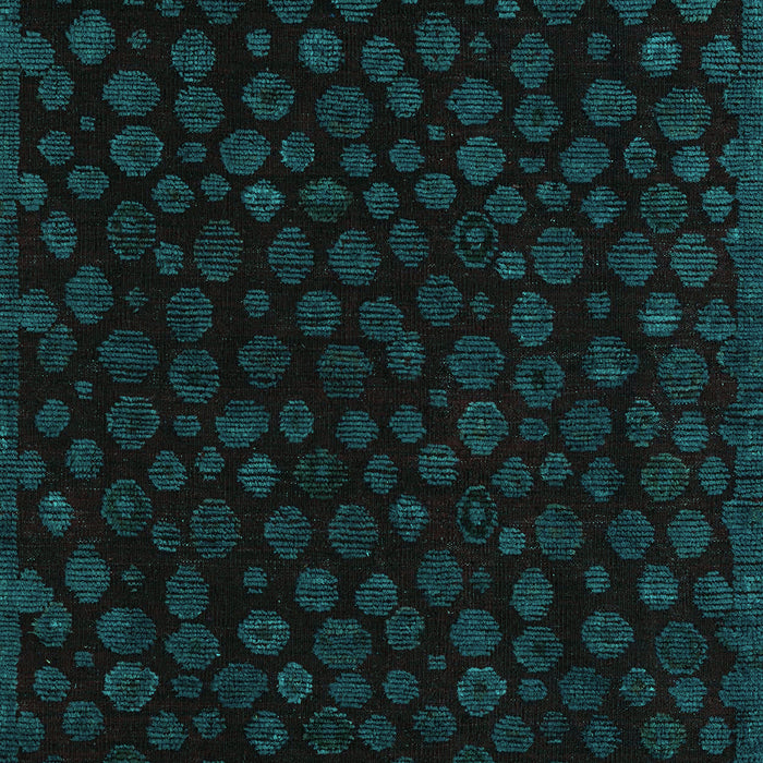 Machine Washable Abstract Turquoise Modern Area Rugs, wshabs4658turq