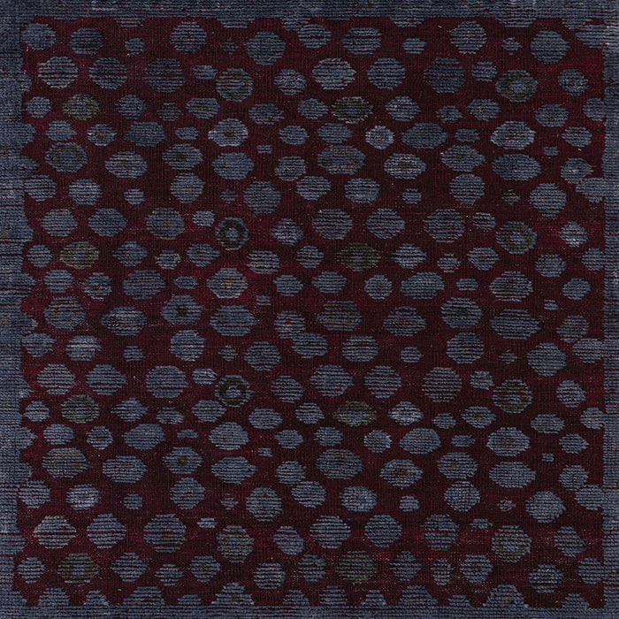 Square Machine Washable Abstract Chocolate Brown Rug, wshabs4658