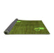 Sideview of Abstract Green Modern Rug, abs4659grn