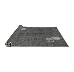 Sideview of Abstract Gray Modern Rug, abs4659gry