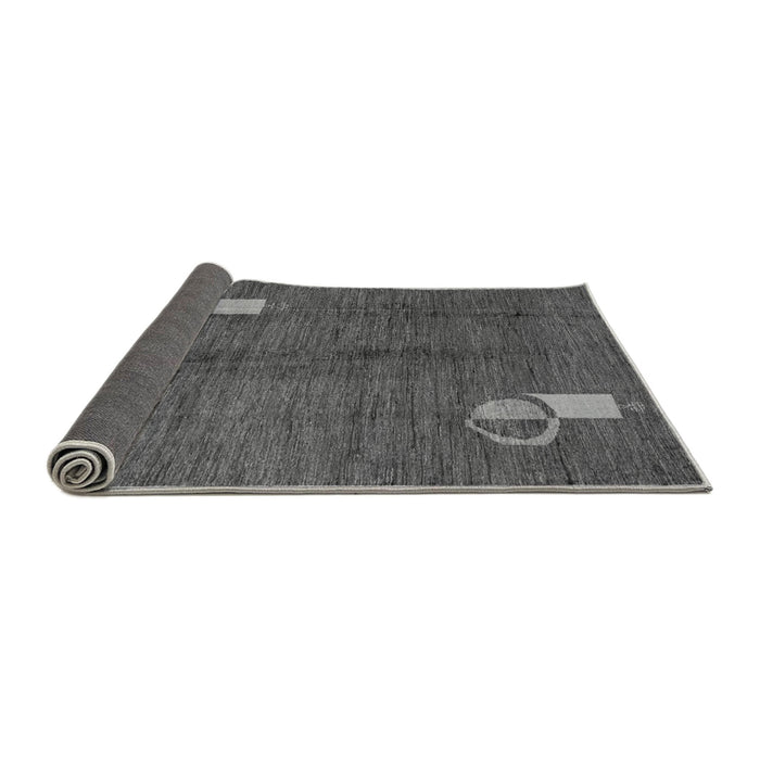 Sideview of Abstract Gray Modern Rug, abs4659gry