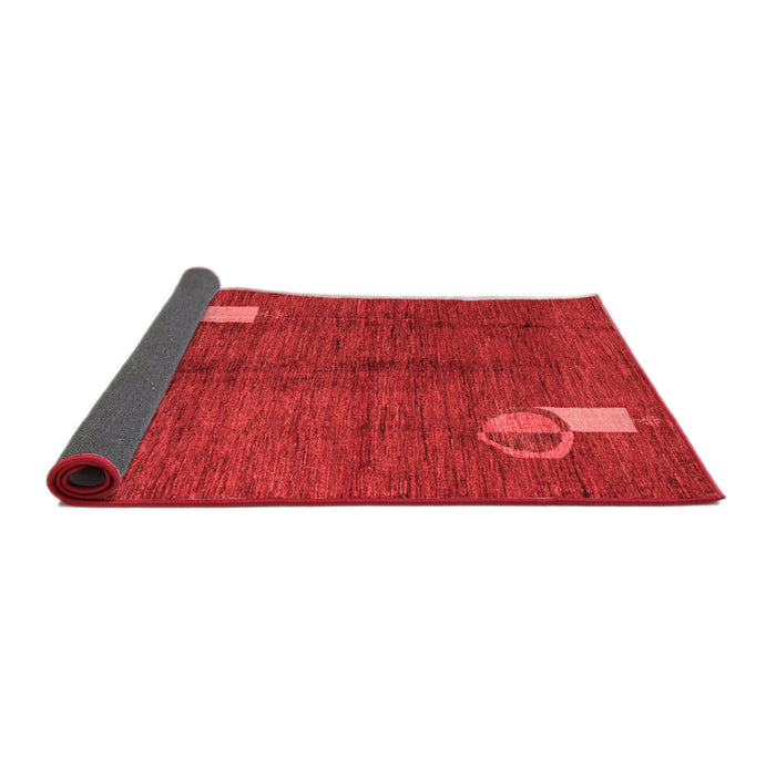 Abstract Red Modern Area Rugs