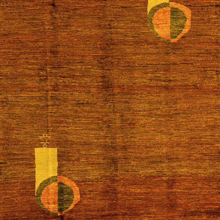 Abstract Yellow Modern Rug, abs4659yw