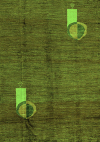 Abstract Green Modern Rug, abs4659grn