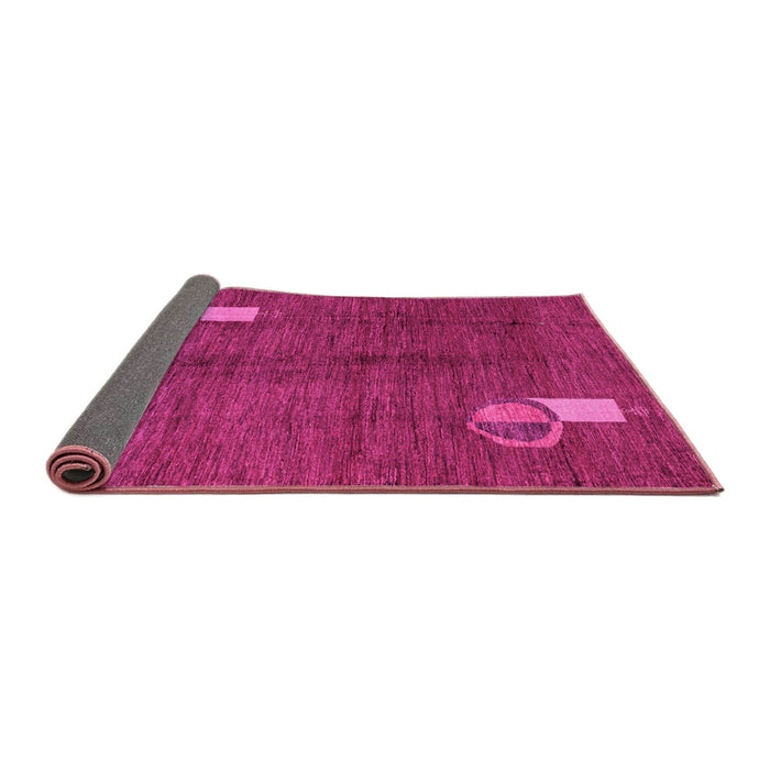 Sideview of Abstract Pink Modern Rug, abs4659pnk
