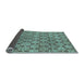 Sideview of Abstract Light Blue Modern Rug, abs465lblu