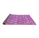 Sideview of Abstract Purple Modern Rug, abs465pur