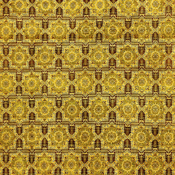 Abstract Yellow Modern Rug, abs465yw