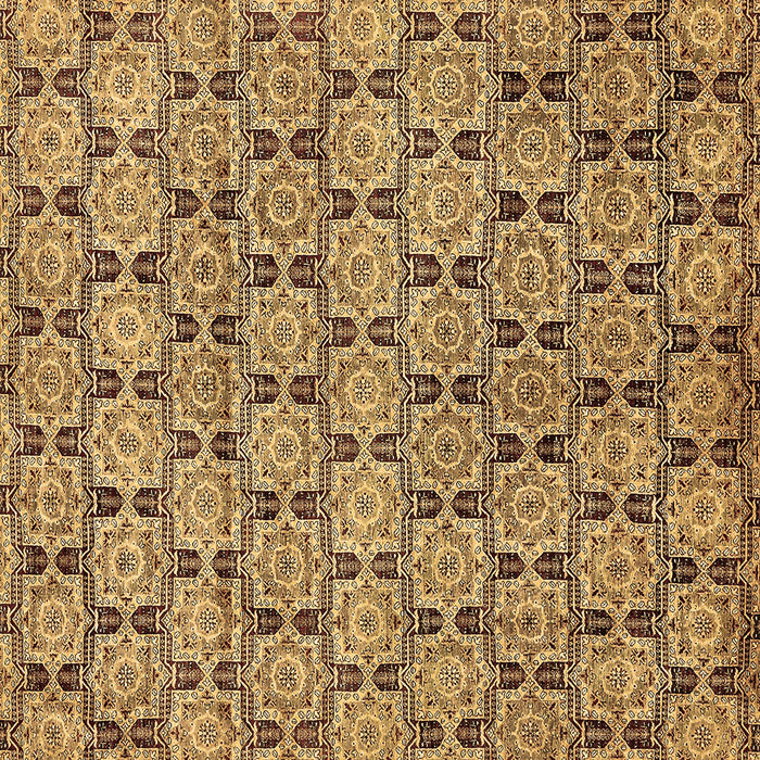 Square Machine Washable Abstract Brown Modern Rug, wshabs465brn