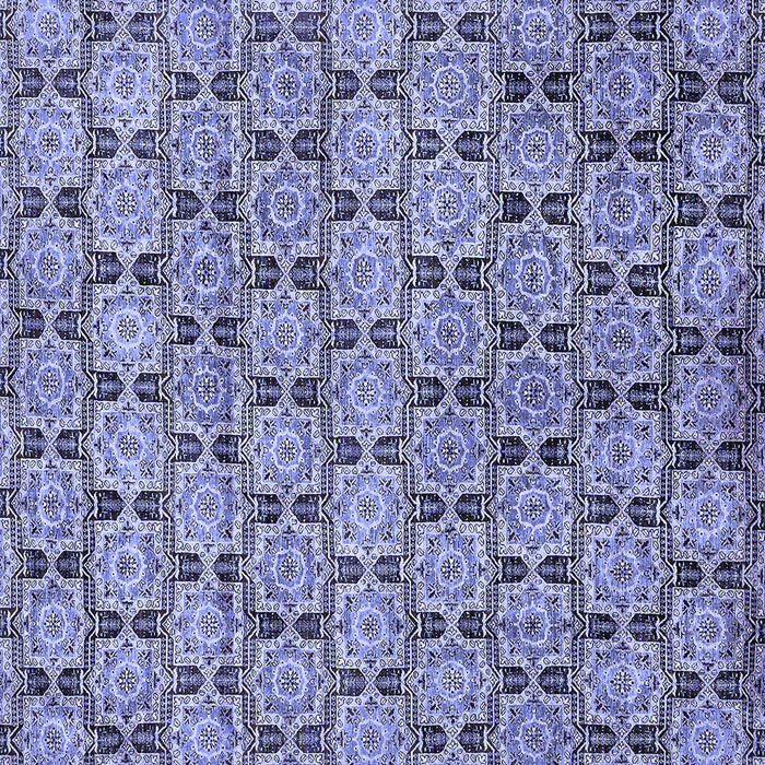 Square Machine Washable Abstract Blue Modern Rug, wshabs465blu
