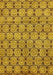 Machine Washable Abstract Yellow Modern Rug, wshabs465yw