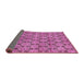 Sideview of Abstract Pink Modern Rug, abs465pnk