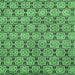 Square Machine Washable Abstract Emerald Green Modern Area Rugs, wshabs465emgrn