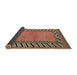 Sideview of Abstract Brown Red Southwestern Rug, abs4660