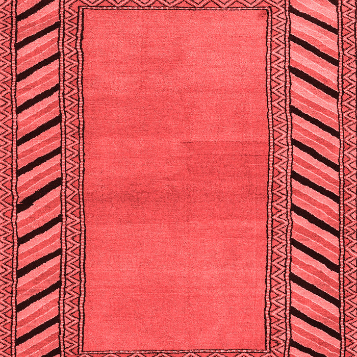 Machine Washable Southwestern Red Country Rug, wshabs4660red