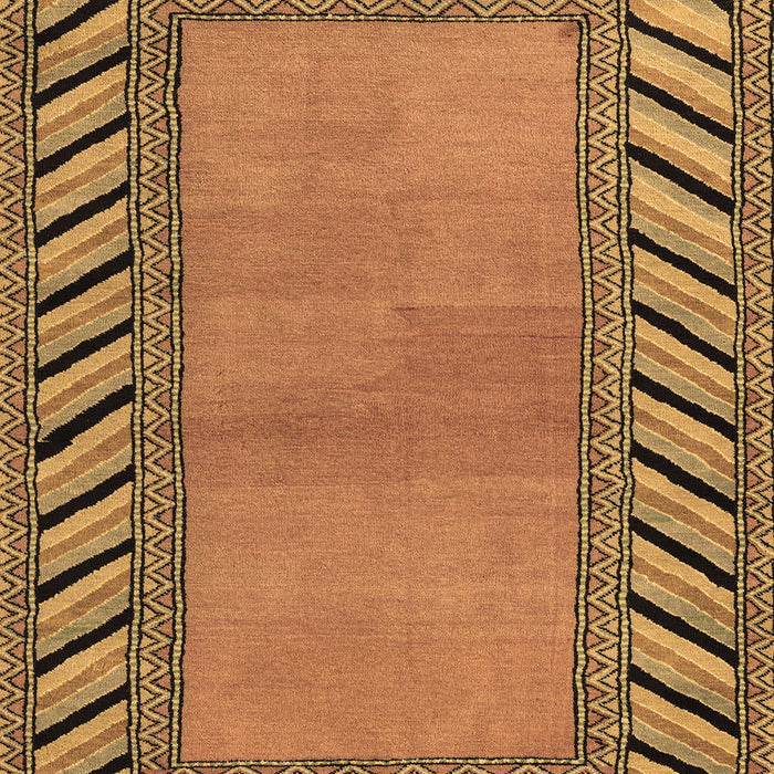 Machine Washable Southwestern Brown Country Rug, wshabs4660brn