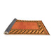 Sideview of Southwestern Orange Country Rug, abs4660org