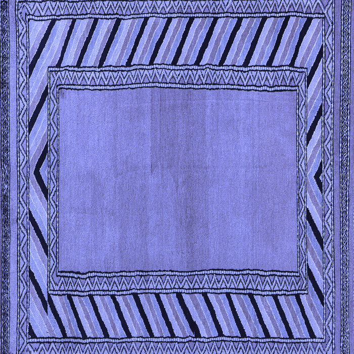 Square Machine Washable Southwestern Blue Country Rug, wshabs4660blu