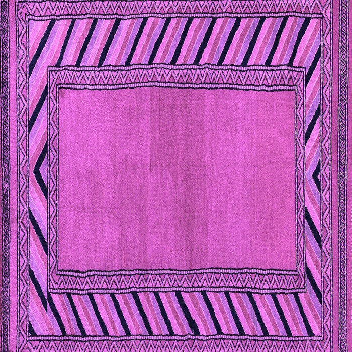 Square Machine Washable Southwestern Purple Country Area Rugs, wshabs4660pur