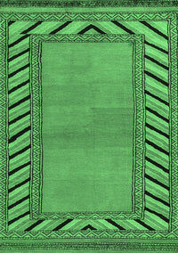 Southwestern Emerald Green Country Rug, abs4660emgrn