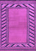 Machine Washable Southwestern Purple Country Area Rugs, wshabs4660pur