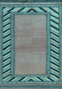 Southwestern Light Blue Country Rug, abs4660lblu