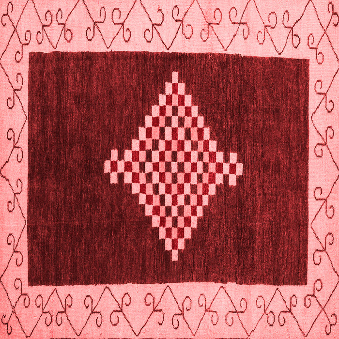 Abstract Red Modern Rug, abs4661red