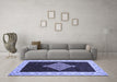 Machine Washable Abstract Blue Modern Rug in a Living Room, wshabs4661blu