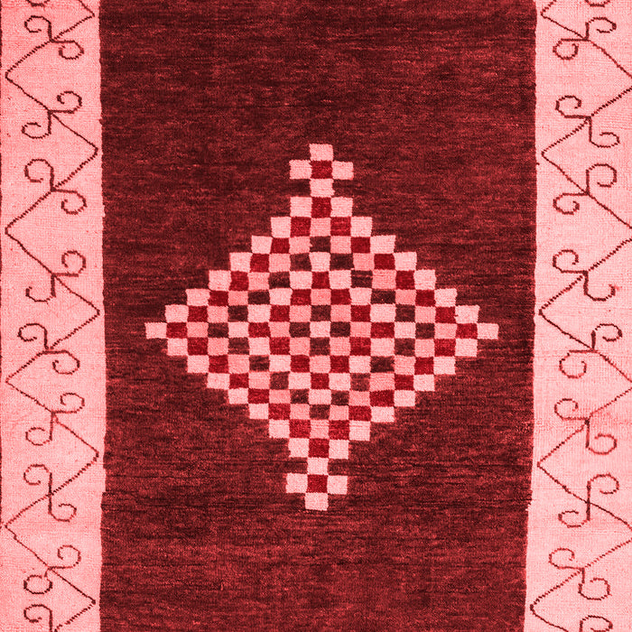 Machine Washable Abstract Red Modern Rug, wshabs4661red