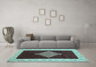 Machine Washable Abstract Light Blue Modern Rug in a Living Room, wshabs4661lblu