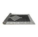 Sideview of Abstract Gray Modern Rug, abs4661gry