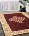 Machine Washable Abstract Saffron Red Rug in a Family Room, wshabs4661