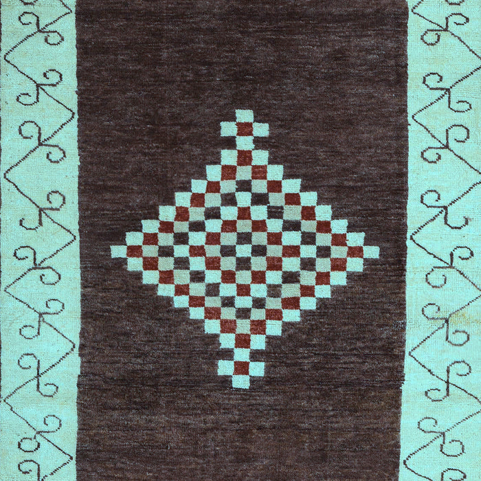 Abstract Light Blue Modern Rug, abs4661lblu