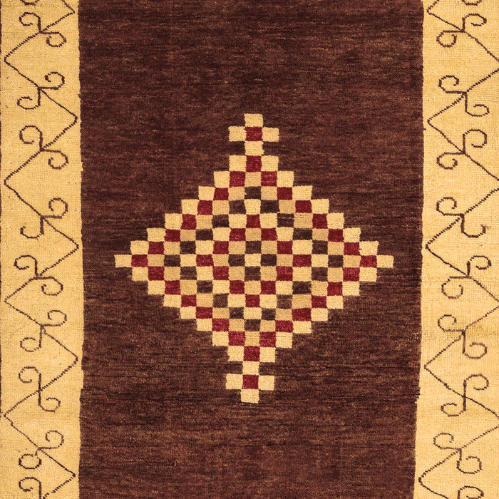 Abstract Brown Modern Rug, abs4661brn