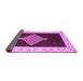 Sideview of Abstract Purple Modern Rug, abs4661pur