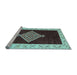 Sideview of Machine Washable Abstract Light Blue Modern Rug, wshabs4661lblu