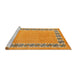 Sideview of Machine Washable Abstract Yellow Rug, wshabs4662