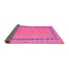 Sideview of Abstract Pink Modern Rug, abs4662pnk