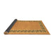 Sideview of Abstract Brown Modern Rug, abs4662brn